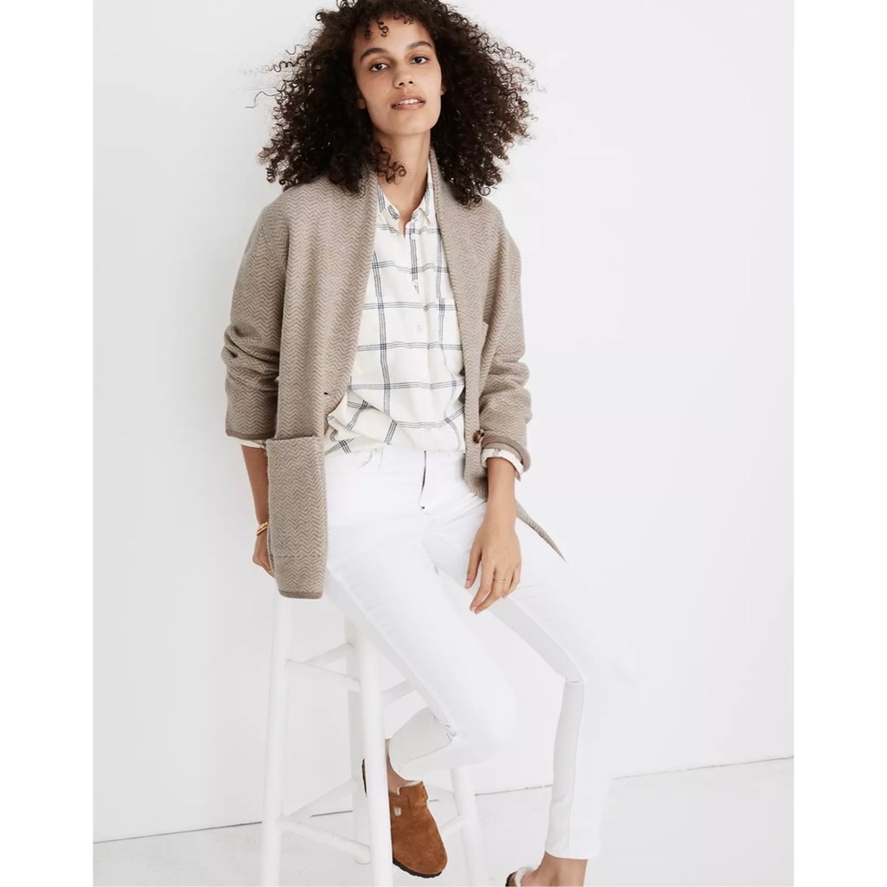 NWT Madewell Herringbone Mattson Sweater Coat